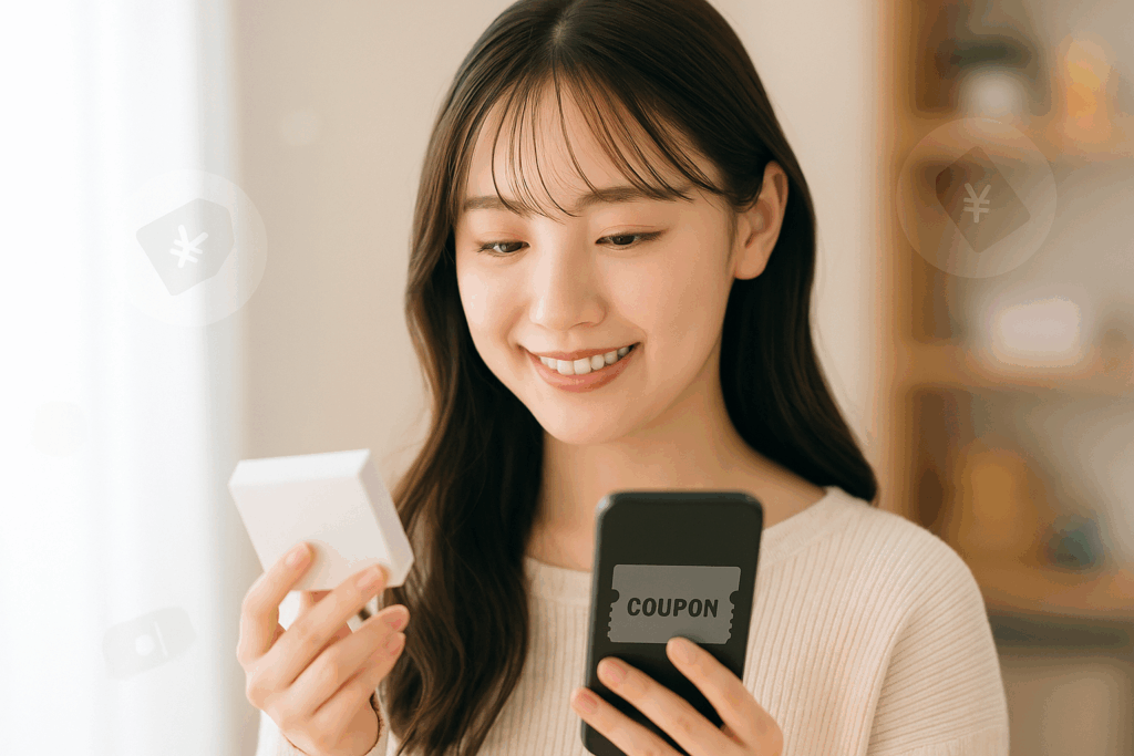 安い人気カラコンをつけている女性