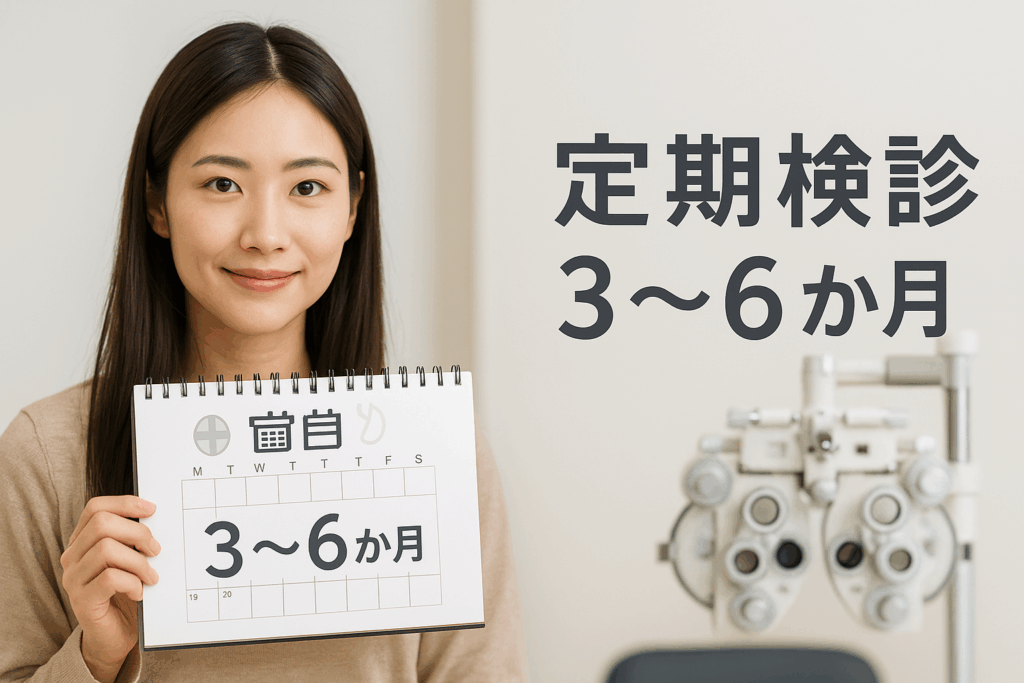定期検診を受けてる女性