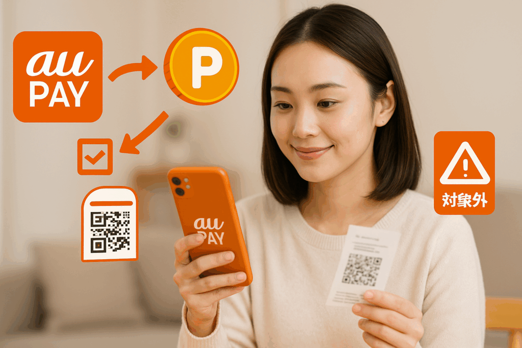 au PAYでふるラボを購入している女性