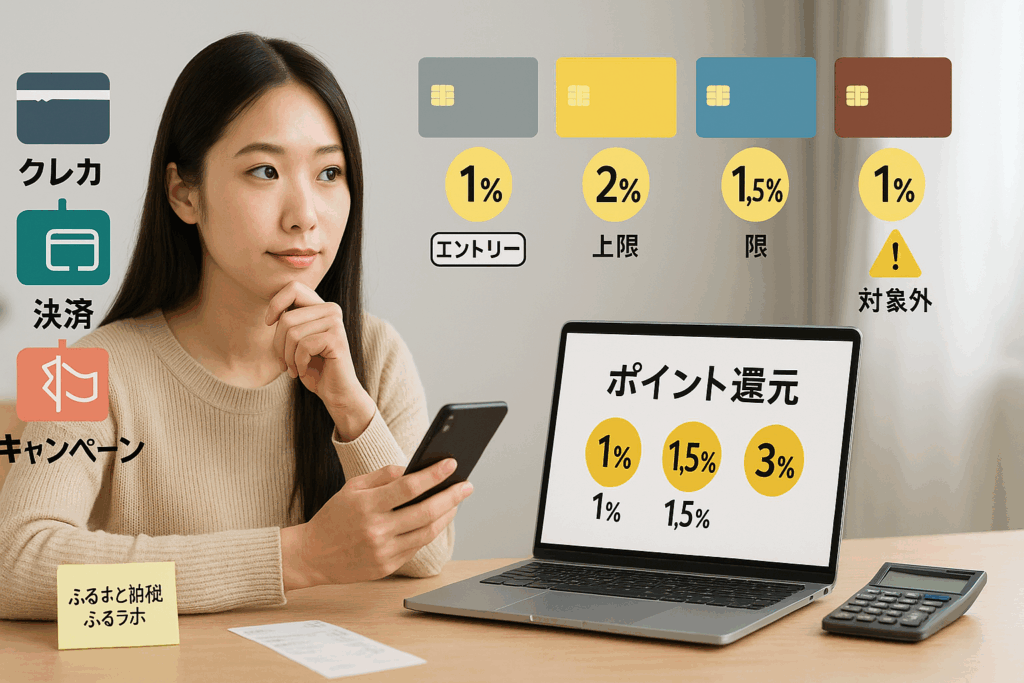 ふるラボ|クレカポイントを活用して購入している女性