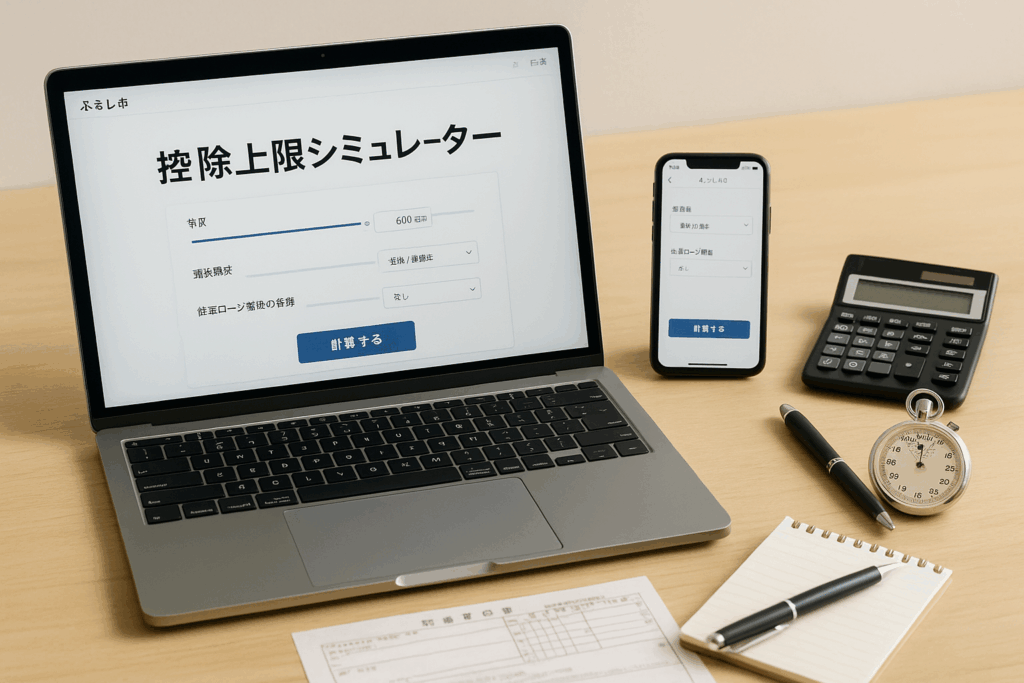 ふるラボ|控除上限シミュレーターの使い方