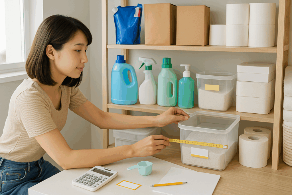 ふるラボ|洗剤を購入している女性