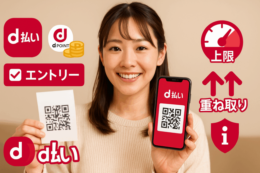 d払いで購入している女性
