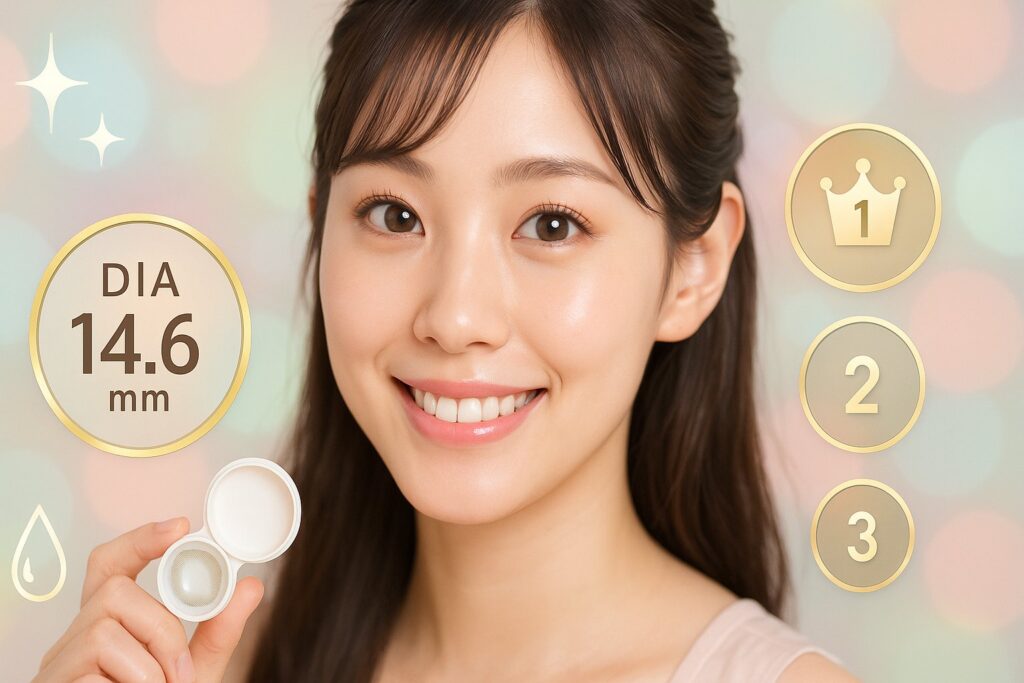 DIA14.6mmのちゅるん系をつけている女性