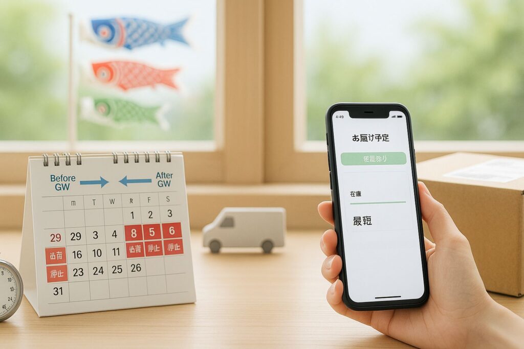 カレンダーと鯉のぼり